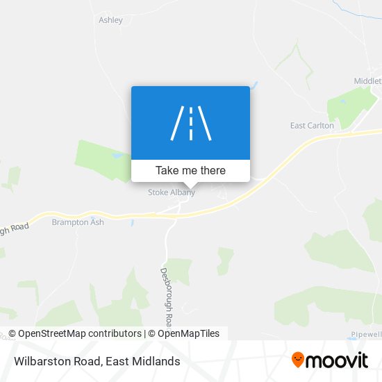 Wilbarston Road map