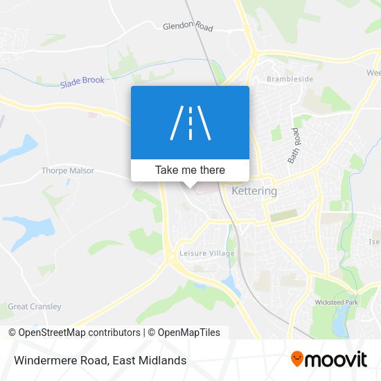 Windermere Road map
