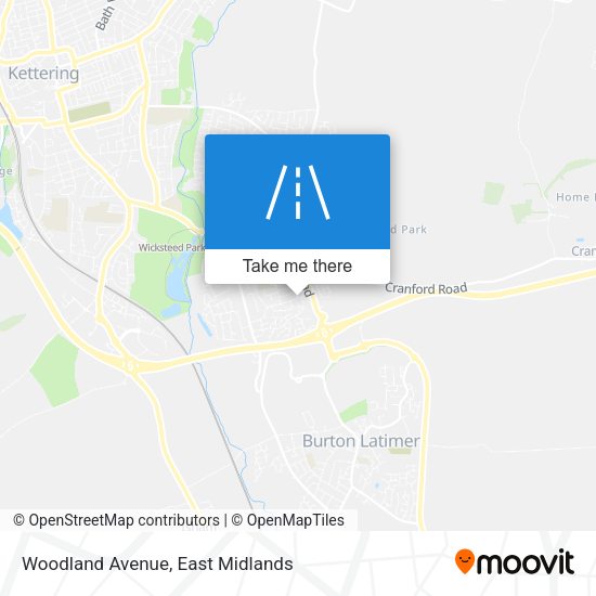 Woodland Avenue map