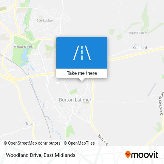 Woodland Drive map