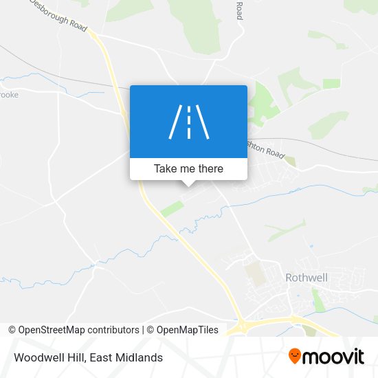 Woodwell Hill map