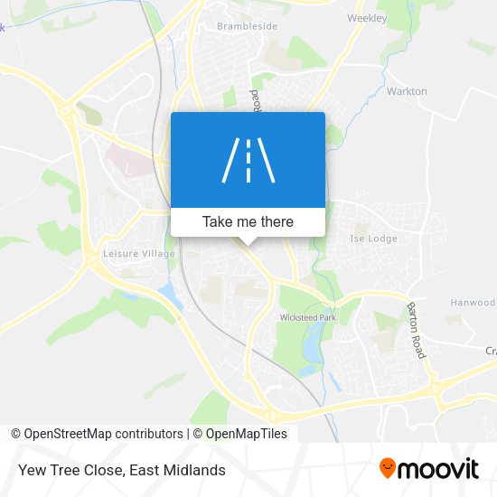 Yew Tree Close map