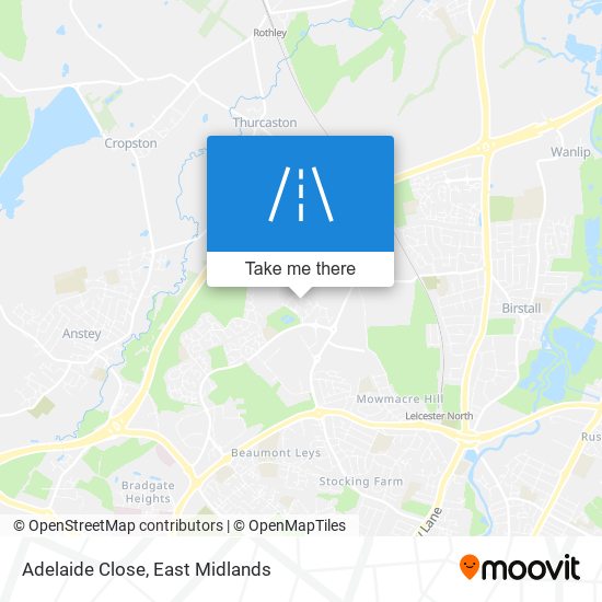 Adelaide Close map