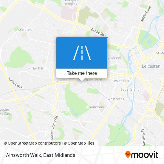 Ainsworth Walk map
