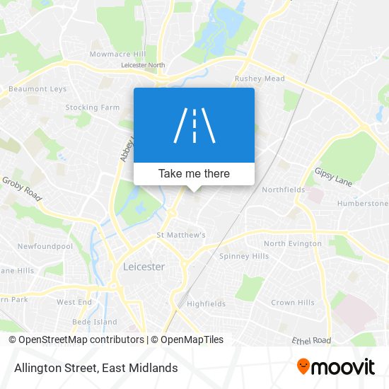 Allington Street map
