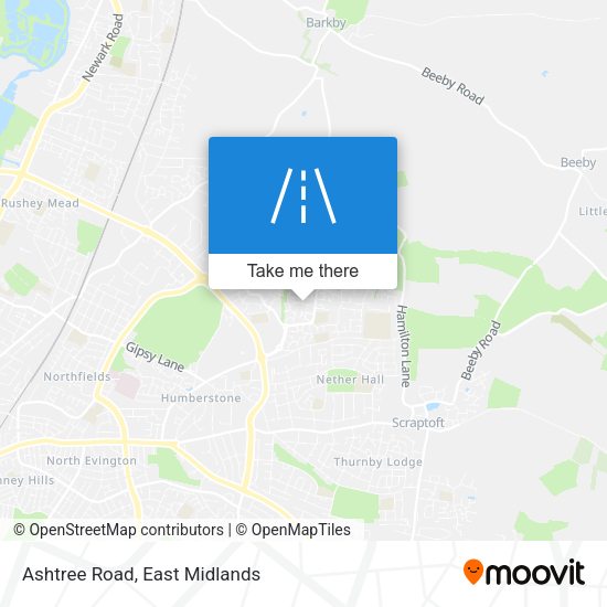 Ashtree Road map