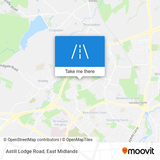 Astill Lodge Road map