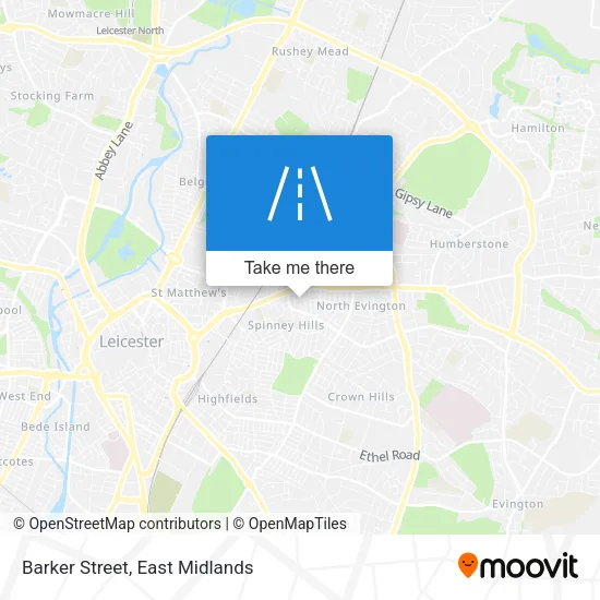 Barker Street map