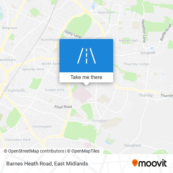 Barnes Heath Road map