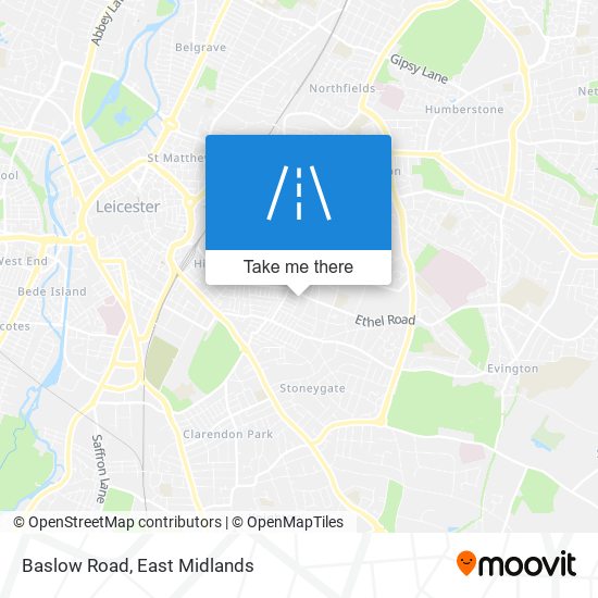 Baslow Road map