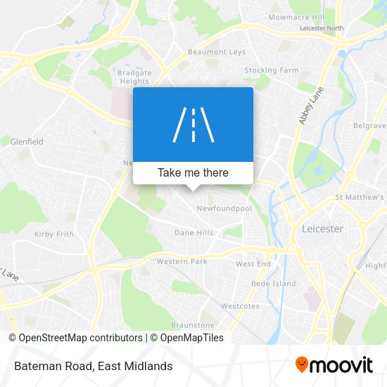 Bateman Road map