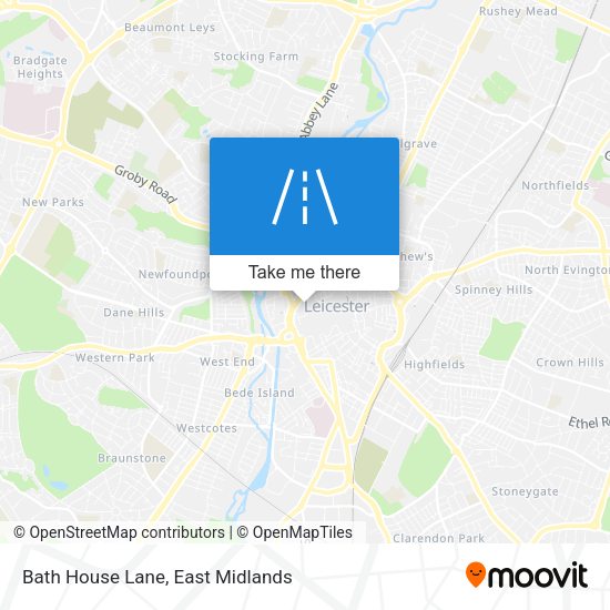 Bath House Lane map