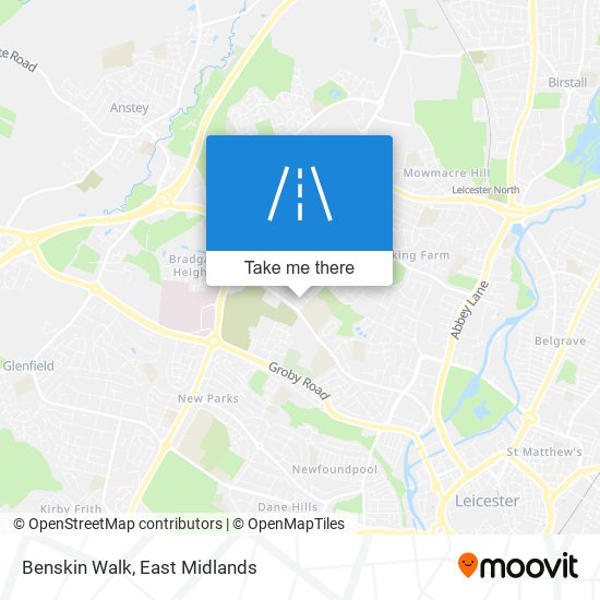 Benskin Walk map