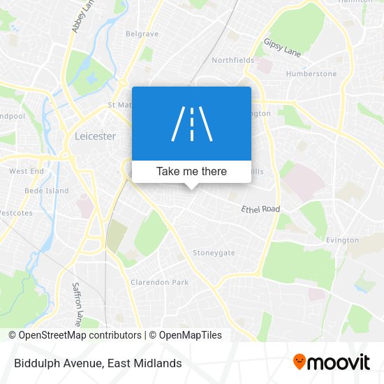 Biddulph Avenue map
