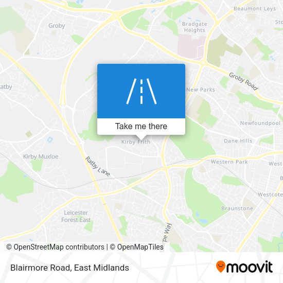 Blairmore Road map