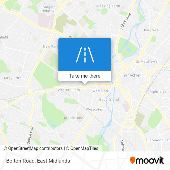 Bolton Road map