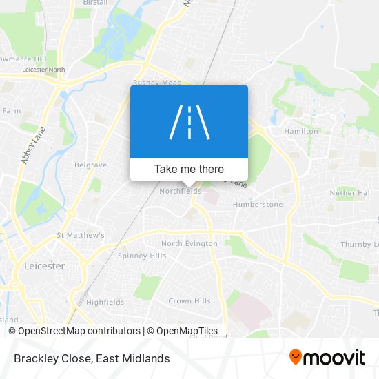 Brackley Close map