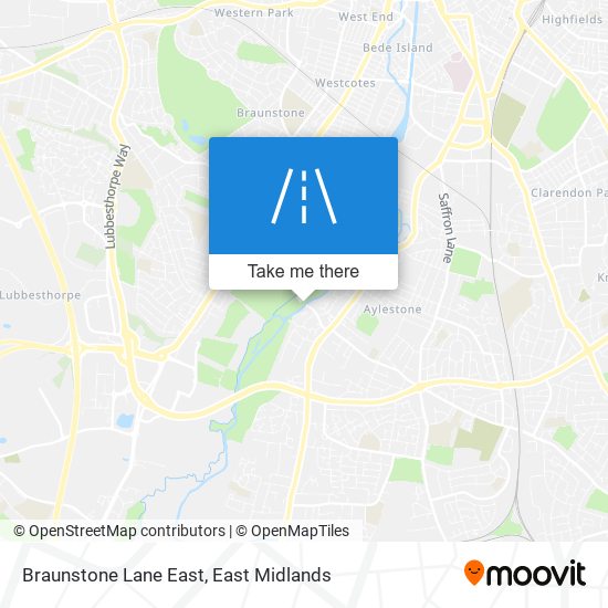 Braunstone Lane East map