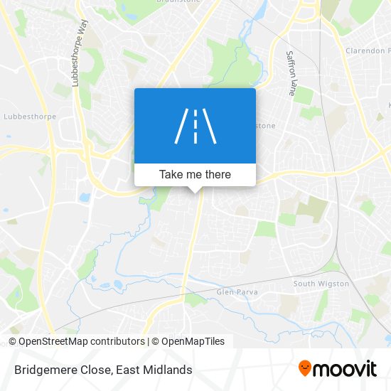 Bridgemere Close map
