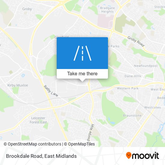 Brookdale Road map