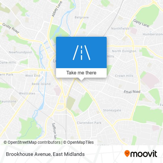 Brookhouse Avenue map