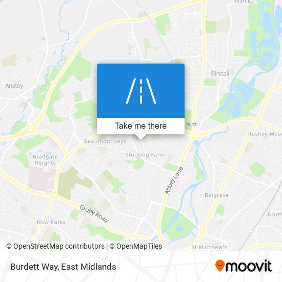 Burdett Way map