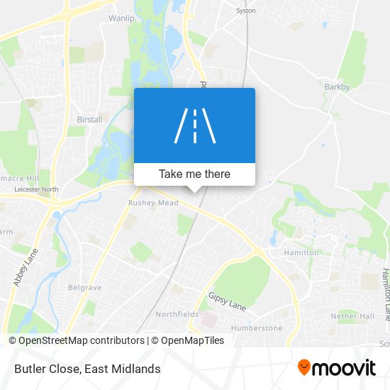 Butler Close map