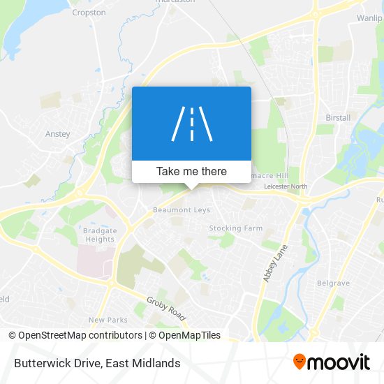 Butterwick Drive map