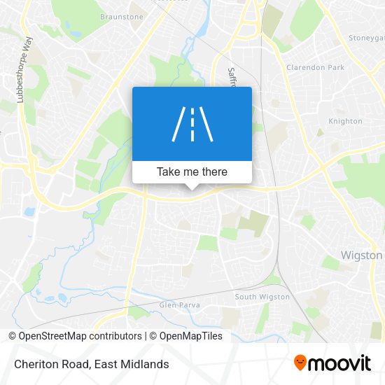 Cheriton Road map