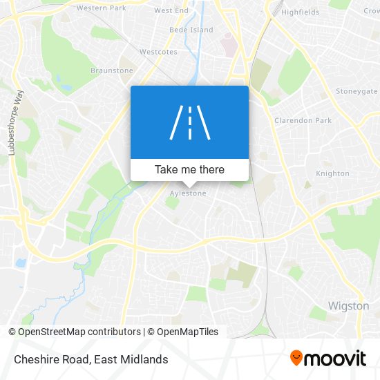 Cheshire Road map