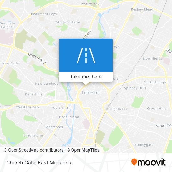 Church Gate map