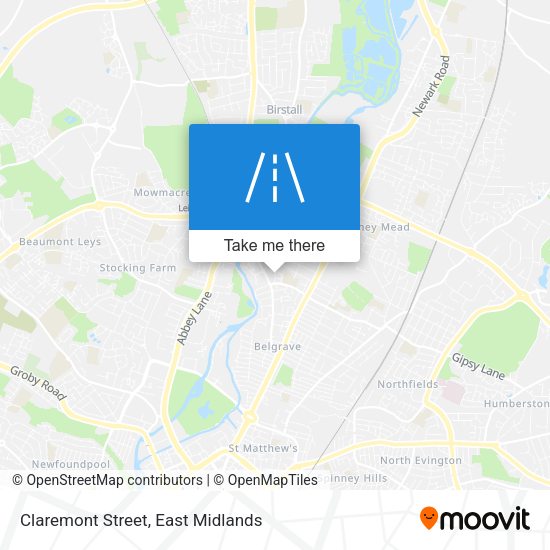 Claremont Street map