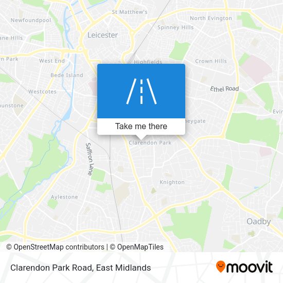 Clarendon Park Road map