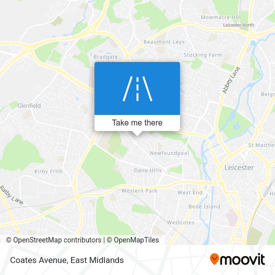 Coates Avenue map