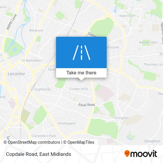 Copdale Road map