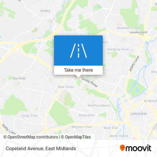 Copeland Avenue map