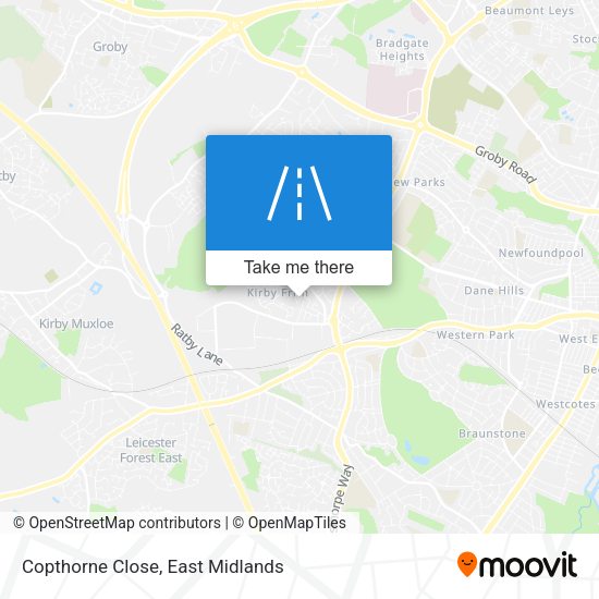 Copthorne Close map