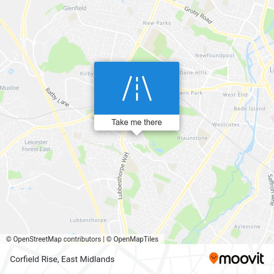 Corfield Rise map