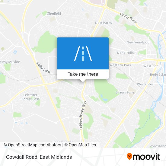 Cowdall Road map