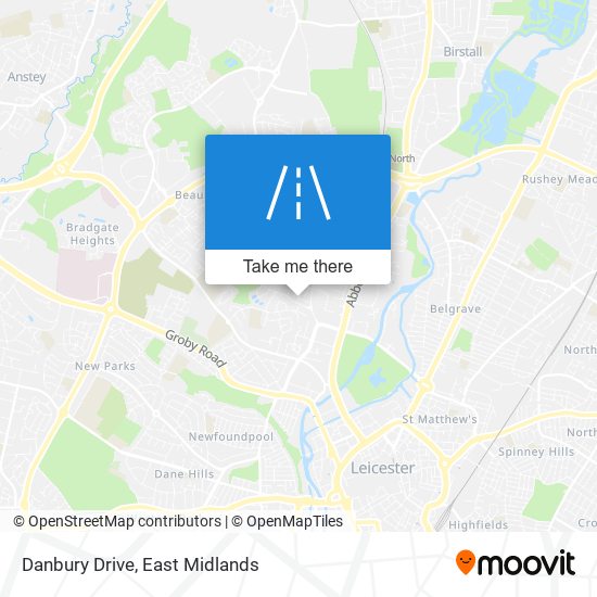 Danbury Drive map