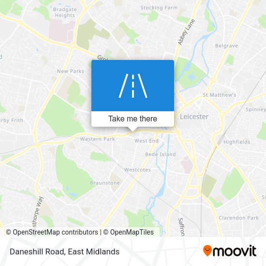 Daneshill Road map