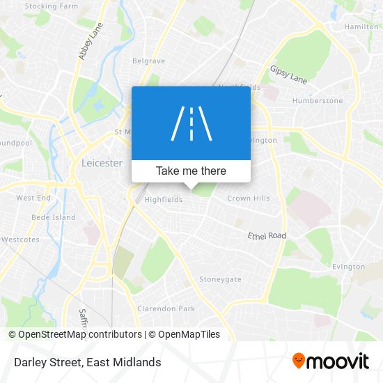 Darley Street map