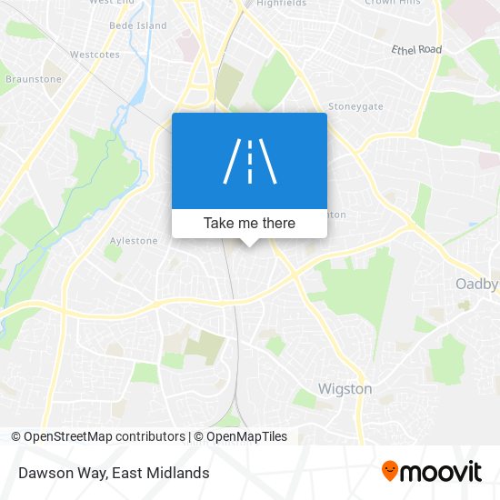 Dawson Way map