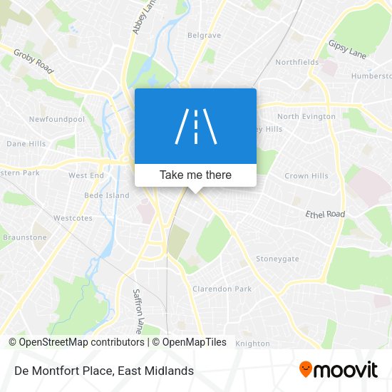 De Montfort Place map