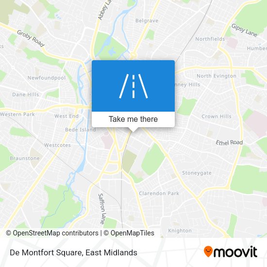 De Montfort Square map