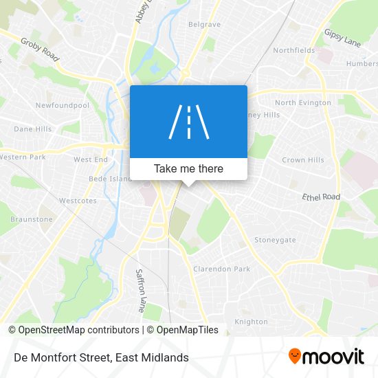 De Montfort Street map