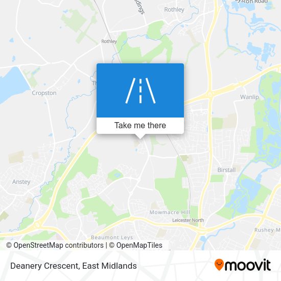 Deanery Crescent map
