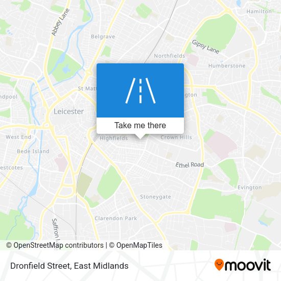 Dronfield Street map