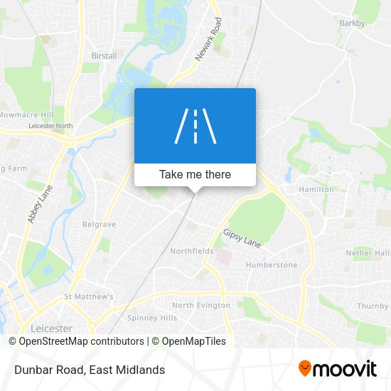 Dunbar Road map