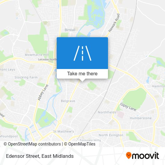 Edensor Street map